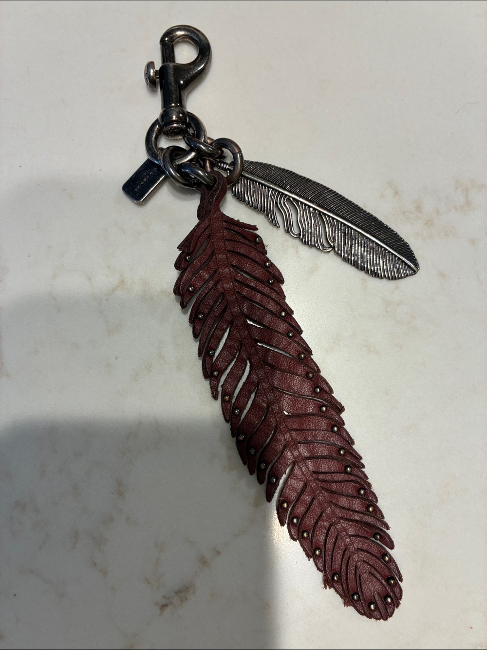 COACH Feather Bag Charm